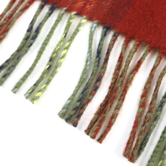 HERMES Authentic Red Scarf - Picture 6 of 11